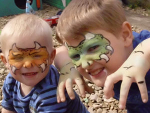 Monster boys face painting