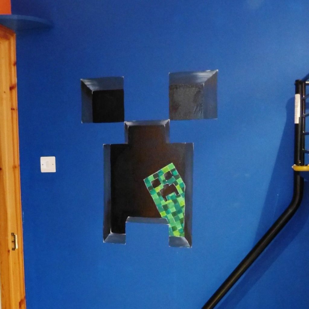 minecraft mural painting Gloucester
