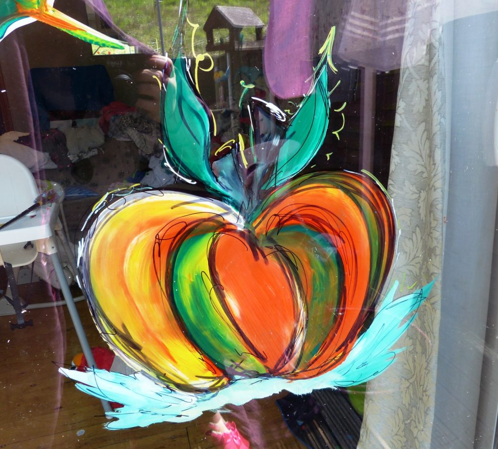 pumpkin halloween window display