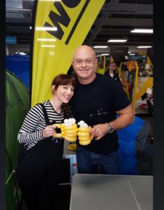Balloon modelling for Ross Kemp at a open day for B&Q in London.