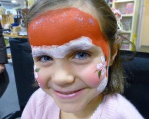 mrs clause santa face painting