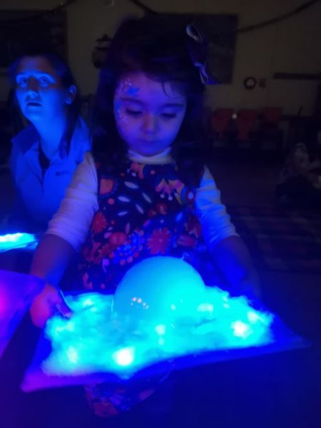 sensory bubble light ADHD SEN Autism party entertainer Swindon