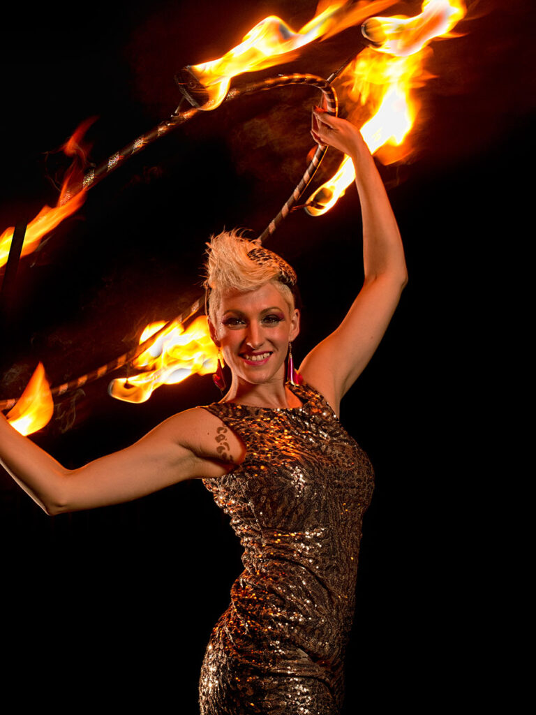 Fire show circus entertainer children's party Stroud Gloucester