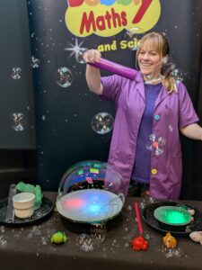 bubble science workshops for schools in Gloucestershire