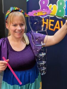 Bubble show act performer for kids parties events and stage acts holiday parks
