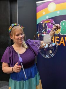 Kids Magic Bubble Show for Children's Party Entertainments Stage Show Act in Gloucestershire